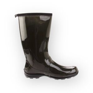 Kamik ☔︎︎ Heidi Glossy Tall Wellies Rainy Day Rain Boot ☔︎︎ Khaki Green ☔︎︎ 7M